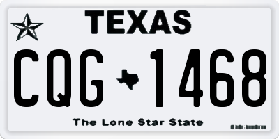 TX license plate CQG1468