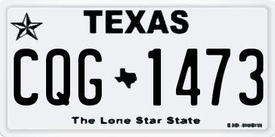 TX license plate CQG1473