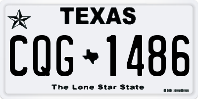 TX license plate CQG1486
