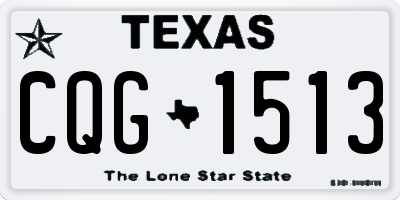 TX license plate CQG1513