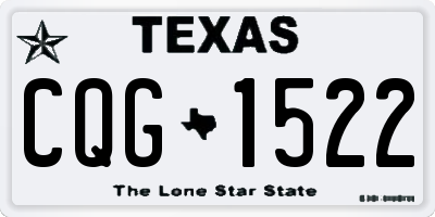 TX license plate CQG1522