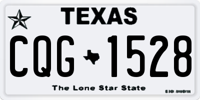 TX license plate CQG1528