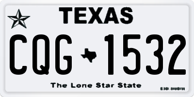 TX license plate CQG1532
