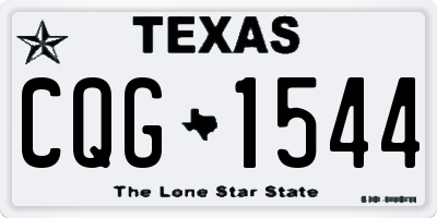 TX license plate CQG1544