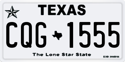 TX license plate CQG1555