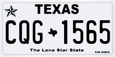 TX license plate CQG1565