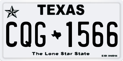 TX license plate CQG1566