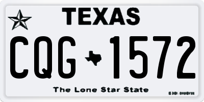 TX license plate CQG1572