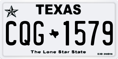 TX license plate CQG1579