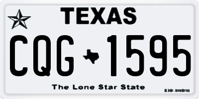 TX license plate CQG1595