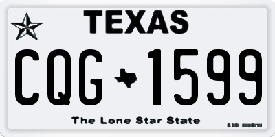 TX license plate CQG1599