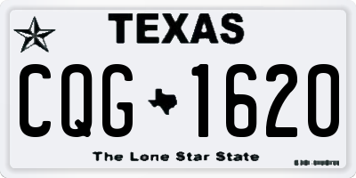 TX license plate CQG1620