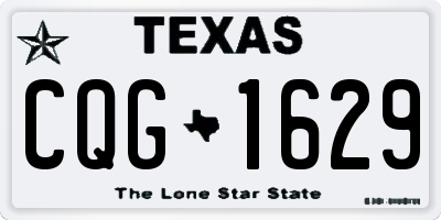 TX license plate CQG1629