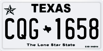 TX license plate CQG1658