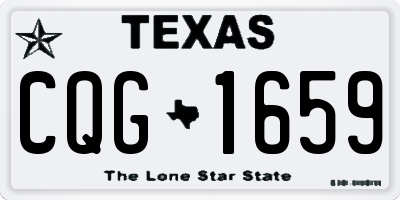TX license plate CQG1659