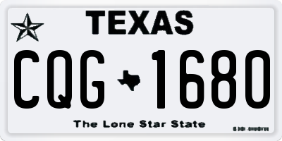TX license plate CQG1680