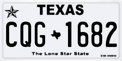 TX license plate CQG1682