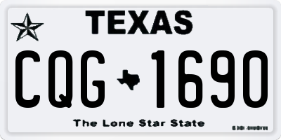 TX license plate CQG1690