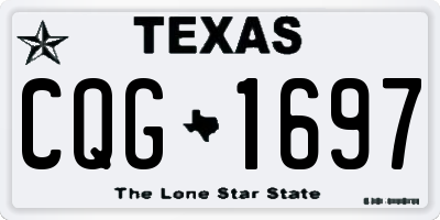 TX license plate CQG1697