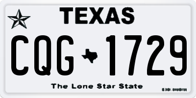 TX license plate CQG1729