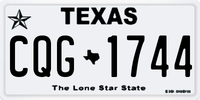 TX license plate CQG1744