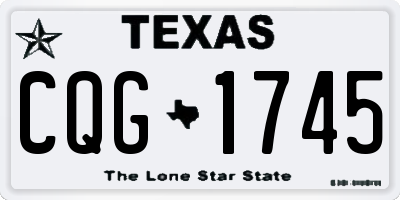 TX license plate CQG1745