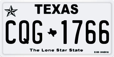 TX license plate CQG1766