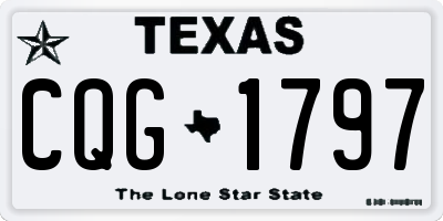 TX license plate CQG1797