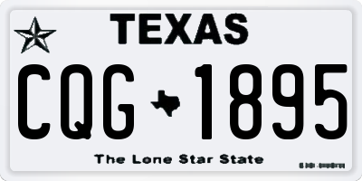 TX license plate CQG1895