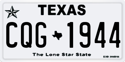 TX license plate CQG1944