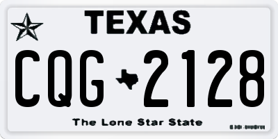 TX license plate CQG2128