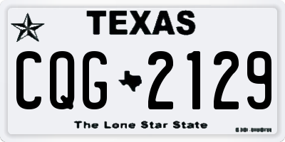 TX license plate CQG2129
