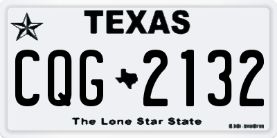 TX license plate CQG2132