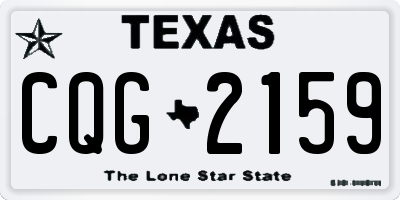 TX license plate CQG2159