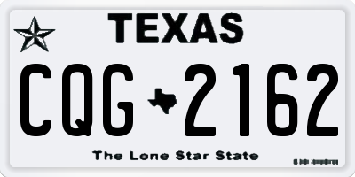 TX license plate CQG2162