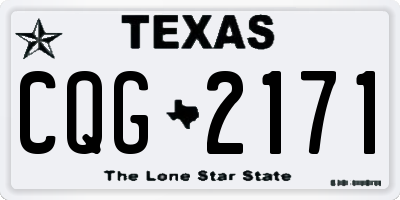 TX license plate CQG2171