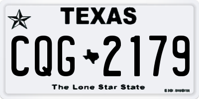 TX license plate CQG2179