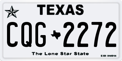 TX license plate CQG2272