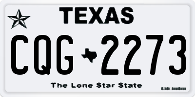 TX license plate CQG2273
