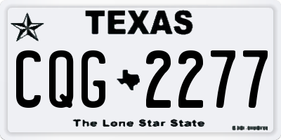 TX license plate CQG2277