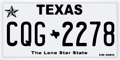 TX license plate CQG2278
