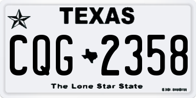 TX license plate CQG2358