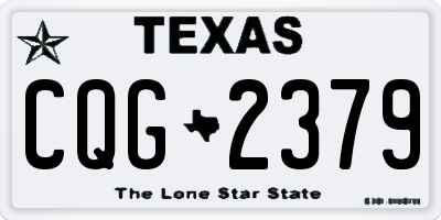 TX license plate CQG2379