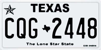 TX license plate CQG2448