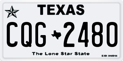 TX license plate CQG2480