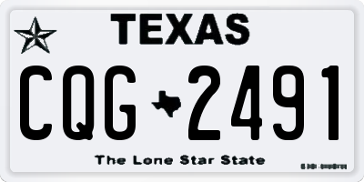 TX license plate CQG2491