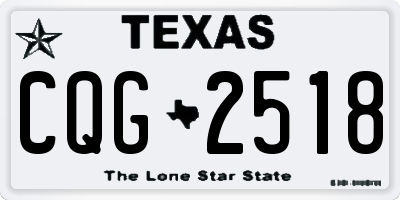 TX license plate CQG2518
