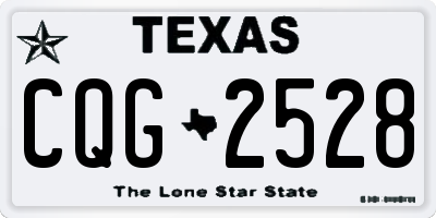 TX license plate CQG2528