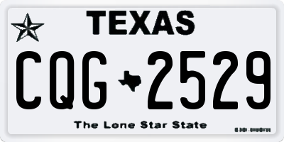 TX license plate CQG2529