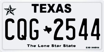 TX license plate CQG2544